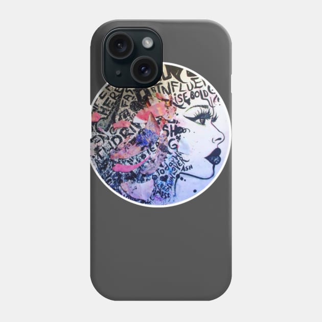 Afro Hair Words Art Black Expression Phone Case by EllenDaisyShop