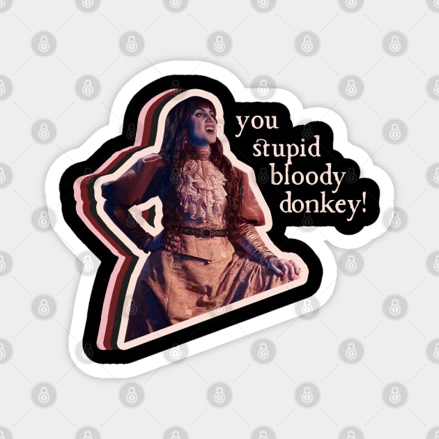 You Stupid Bloody Donkey! Magnet by Xanaduriffic