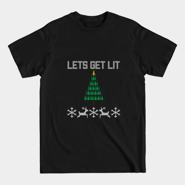 Discover Christmas Tree - Let's Get Lit - Lets Get Lit - T-Shirt