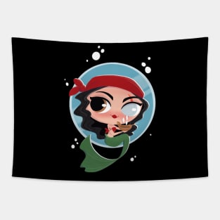 Pirate mermaid Tapestry