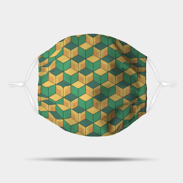 Demon slayer tanjiro pattern - Demon Slayer - Mask | TeePublic