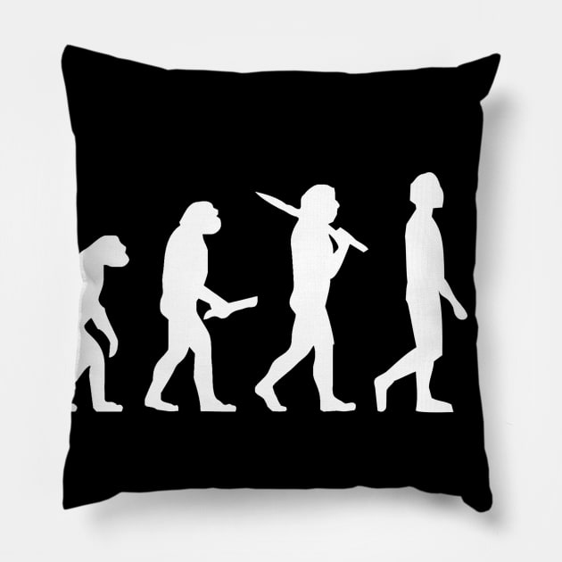 Funny Ballet Evolution Gift For Ballerinas & Ballet Dancers Pillow by OceanRadar