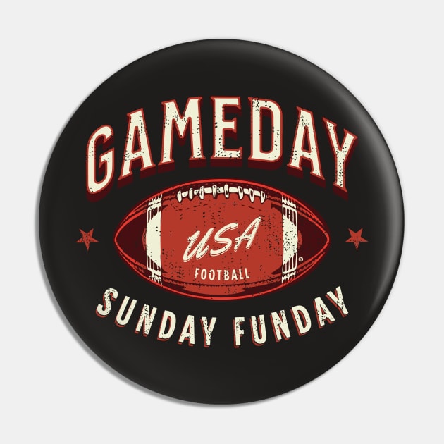 Game day / Sunday Funday / Footbal Pin by Yurko_shop