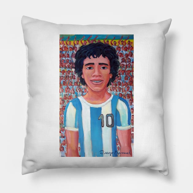 Diego and the fans Pillow by diegomanuel