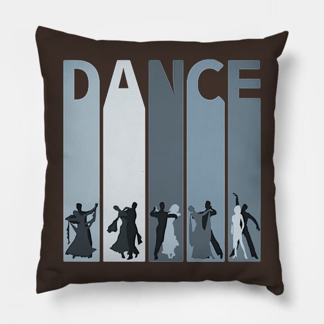 Elegant DANCE Pillow by doniainart