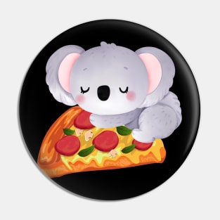 Cute Koala eats pizza perfect gift for pizza and koala lovers and pizza addicts Pin