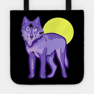 Cool Wolf on Full Moon Tote