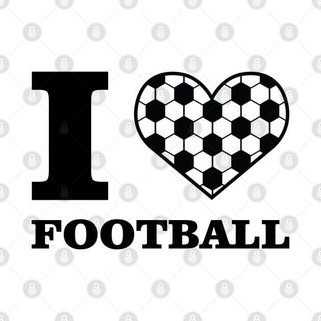 I Love Football / Soccer by DesignWood-Sport