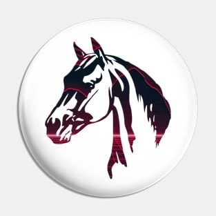 retro horse Pin