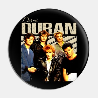 Glamorous '80s Icon Duran Nostalgia Tribute Shirt Pin