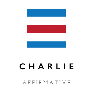 Charlie: ICS Flag Semaphore T-Shirt