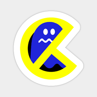 PacBuster Version 2 - Pacman Ghostbusters style logo! Magnet