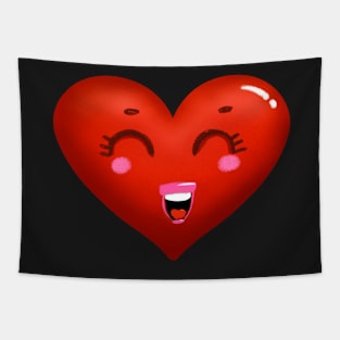 Cute Heart Tapestry