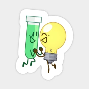 Test Tube x Lightbulb (Inanimate Insanity) Magnet