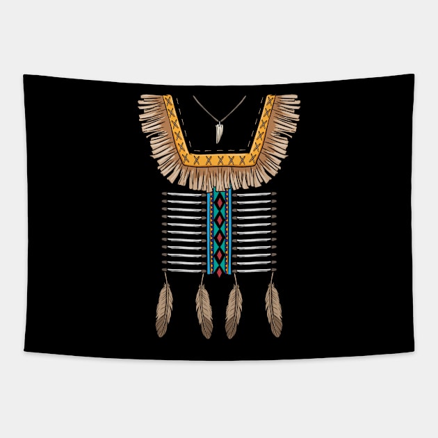 Indian costume carnival carnival squaw Tapestry by bigD