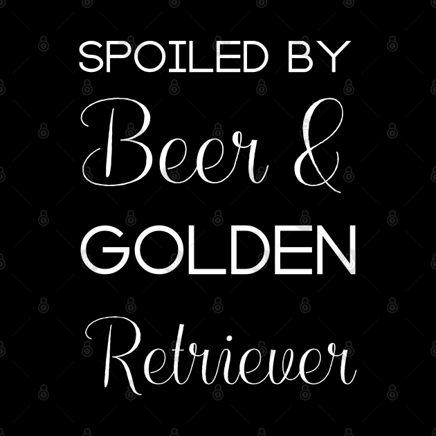 Spoiled by beer and Golden Retriever by Ink by Evanliy