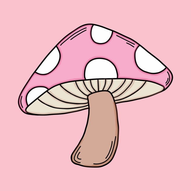 Pink Cute Mushroom by ARDesignZ