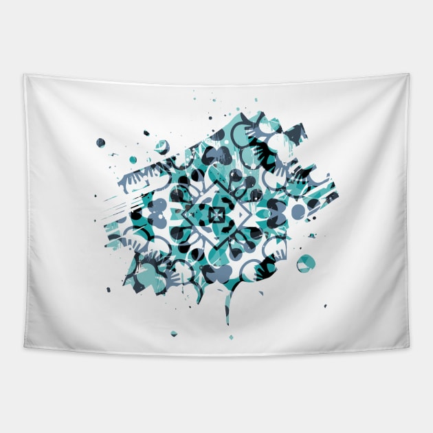 Blue Blossom Tapestry by Kumikoo