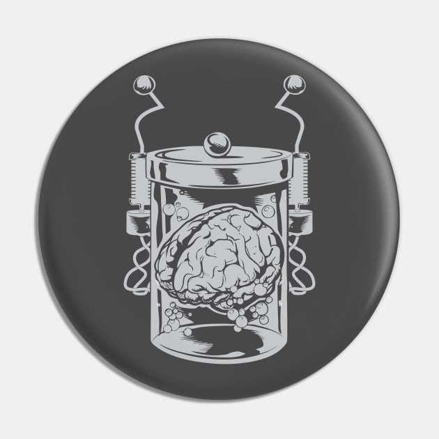 Brain in a Jar Pin by stuff101