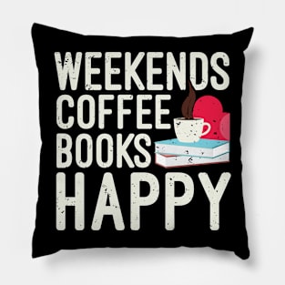 Book Coffee Funny Saying Pillow