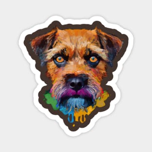 Cute Border Terrier Dog Magnet