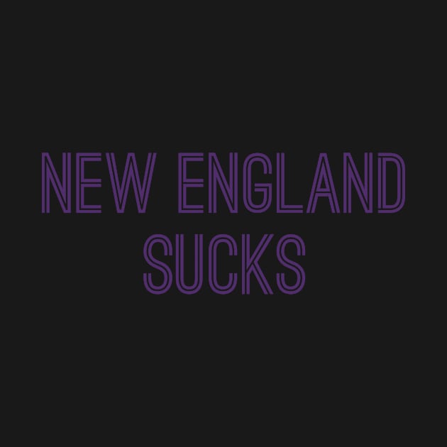 New England Sucks (Purple Text) by caknuck