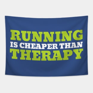 Running is Cheaper Than Therapy Tapestry