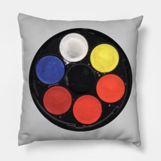 Watercolor wheel Pillow