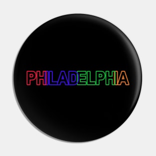 Neon Philadelphia Pin