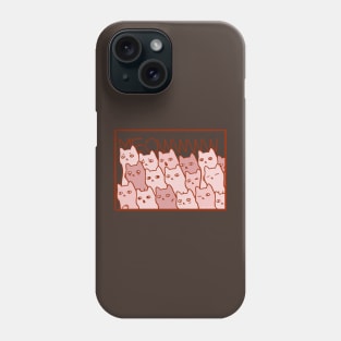 A bunch of cats in frame by Sunnie Meowtlu Phone Case