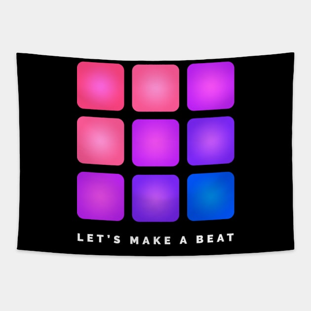 LET'S MAKE A BEAT Tapestry by Stellart