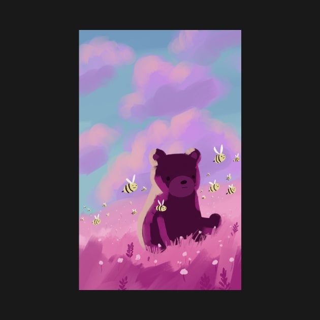 Cute digital art of teddy bear by Mayarart