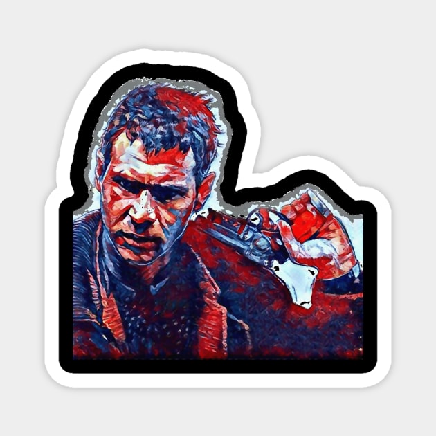 Deckard Red and Blue Magnet by Bespired