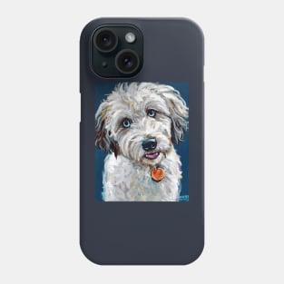 Cute Blue Eyed Aussiedoodle Phone Case