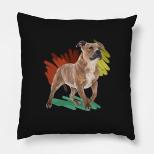 The Staffordshire Bull Terrier Pillow