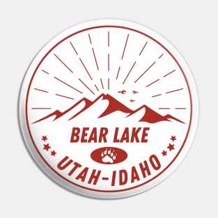 Bear Lake Utah Idaho Mountain Skiing Hiking Fishing Boating Pin