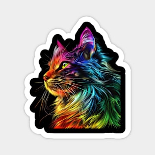 Cat Rainbow Bookmarks Magnet