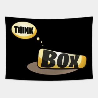 Think Outside the Box Tapestry