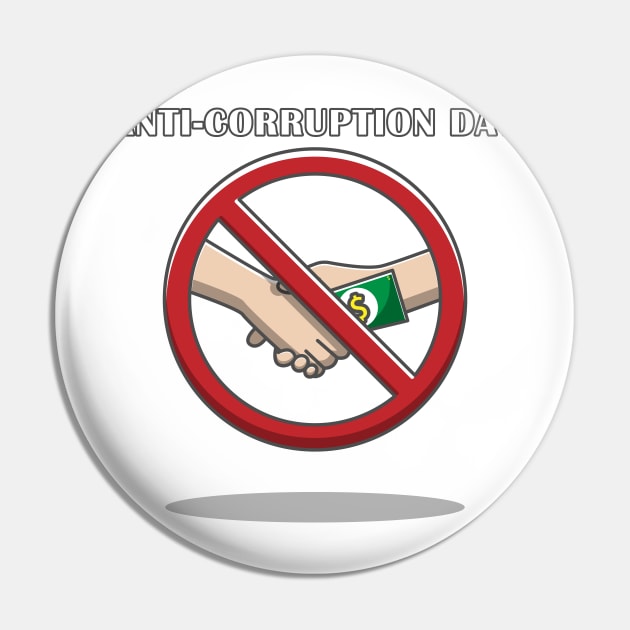 anti Corruption day Pin by fflat hds