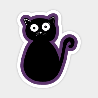 Cute black cat Magnet