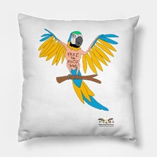 HWS SASSY COLLECTION!  BLUE & GOLD MACAW Pillow