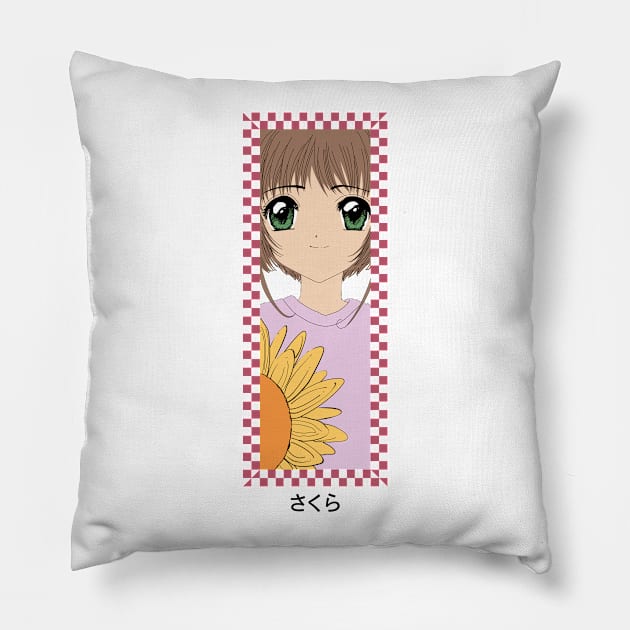 Card Captor Sakura Checker Box 1 Pillow by moni5550