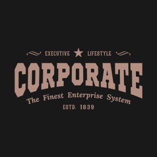 Vintage Global Corporate Career Typography T-Shirt