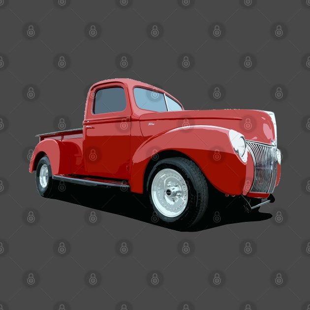 1940 Ford Dragster - stylized color by mal_photography