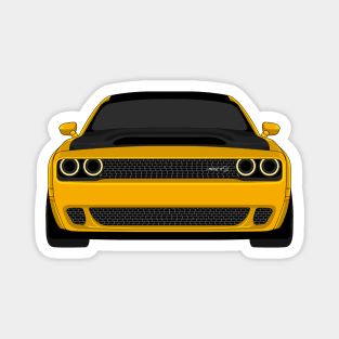 DODGE DEMON FRONT GOLD Magnet