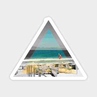 Retro Beach Magnet