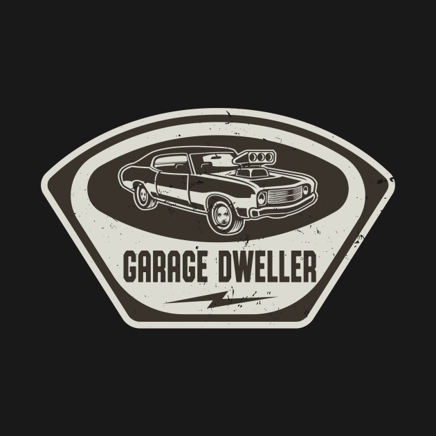 Garage Dweller Auto Mechanic Muscle Car by Foxxy Merch