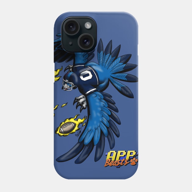 Birdie_V4_AppB Blue bird Phone Case by BlademanUnitPi