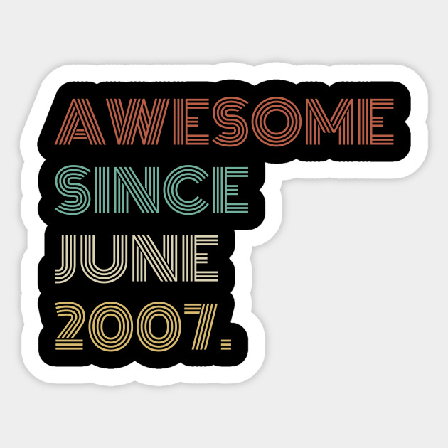 Awesome Since 2007 12th Birthday Shirt Boys Girls Birthday Gift