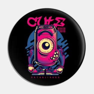 Cute Can Monster Pin